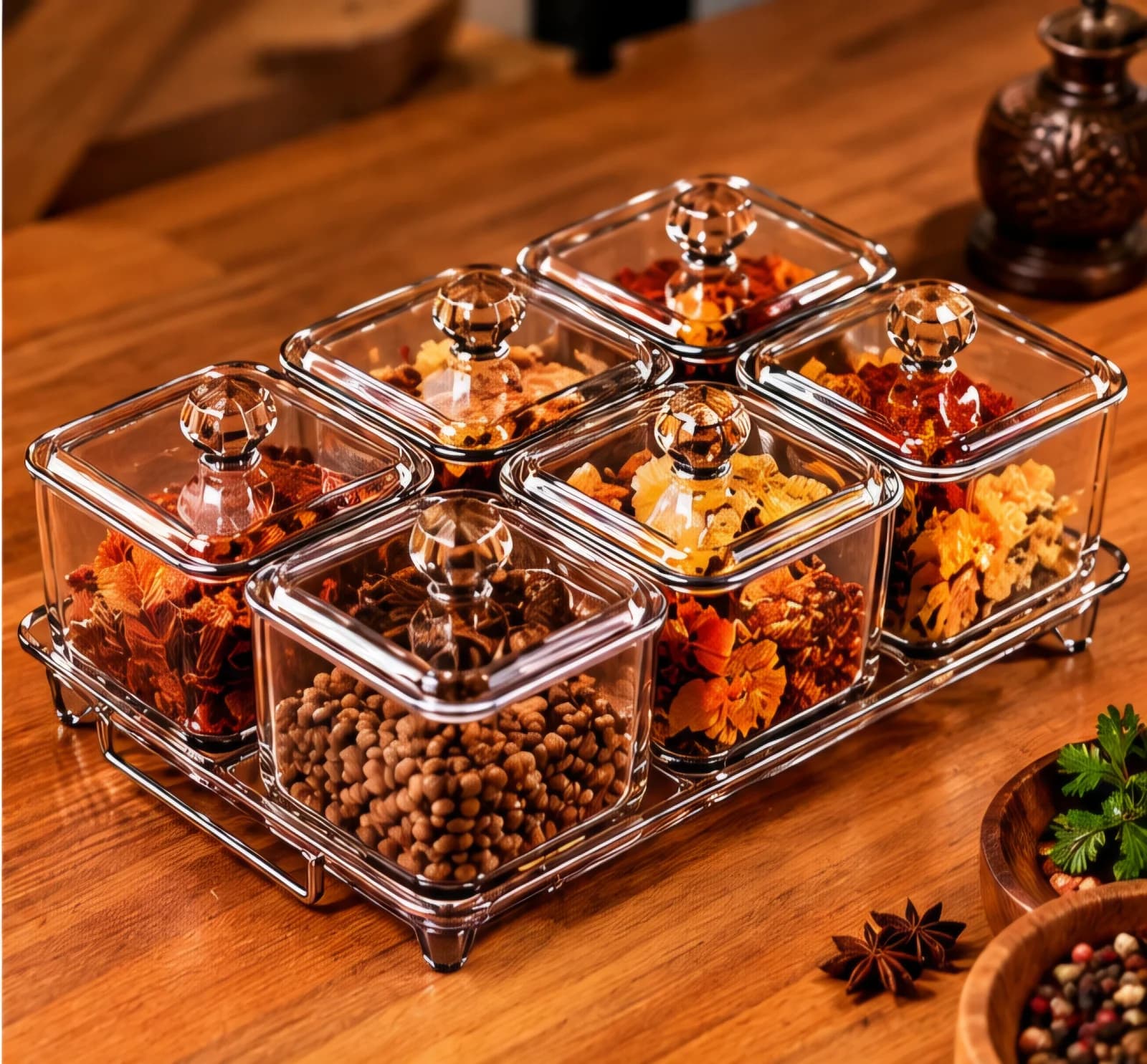 Premium Glass Food Storage & Serving Set